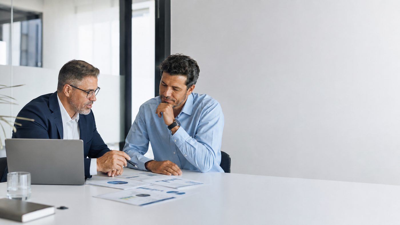Reunião de análise de resultados com a liderança da empresa